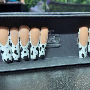 Cow Print XXL Press On Set